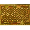 thumbnail image 1 of Ahgly Company Indoor Rectangle Southwestern Yellow Country Area Rugs, 8' x 12', 1 of 4