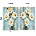 thumbnail image 3 of Wobogo Elegant Daisy Acrylic A4 Clipboards Silver Clip Stardard Size 9×12.5in Office Decorative for Students Workers, 3 of 10