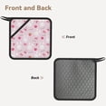 thumbnail image 2 of Sikiie Love Rabbit Pot Holders Kitchen Insulation Mats Heat Resistant Pot-Holder Oven Anti-Scald Pads for Cooking Baking, 7.1*7.1inch, 2 of 8