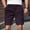 #Purple, variant on DPTALR Men's Solid Color Casual Button Zippered Pockets Shorts,Dark Gray,XL