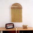 thumbnail image 4 of Macrame Wall Hanging Woven Tapestry Tassel Wall Decor Woven Hanging Bohemian Rope Chic for Farmhouse Dorm Bedroom Decoration Ornament Golden, 4 of 8