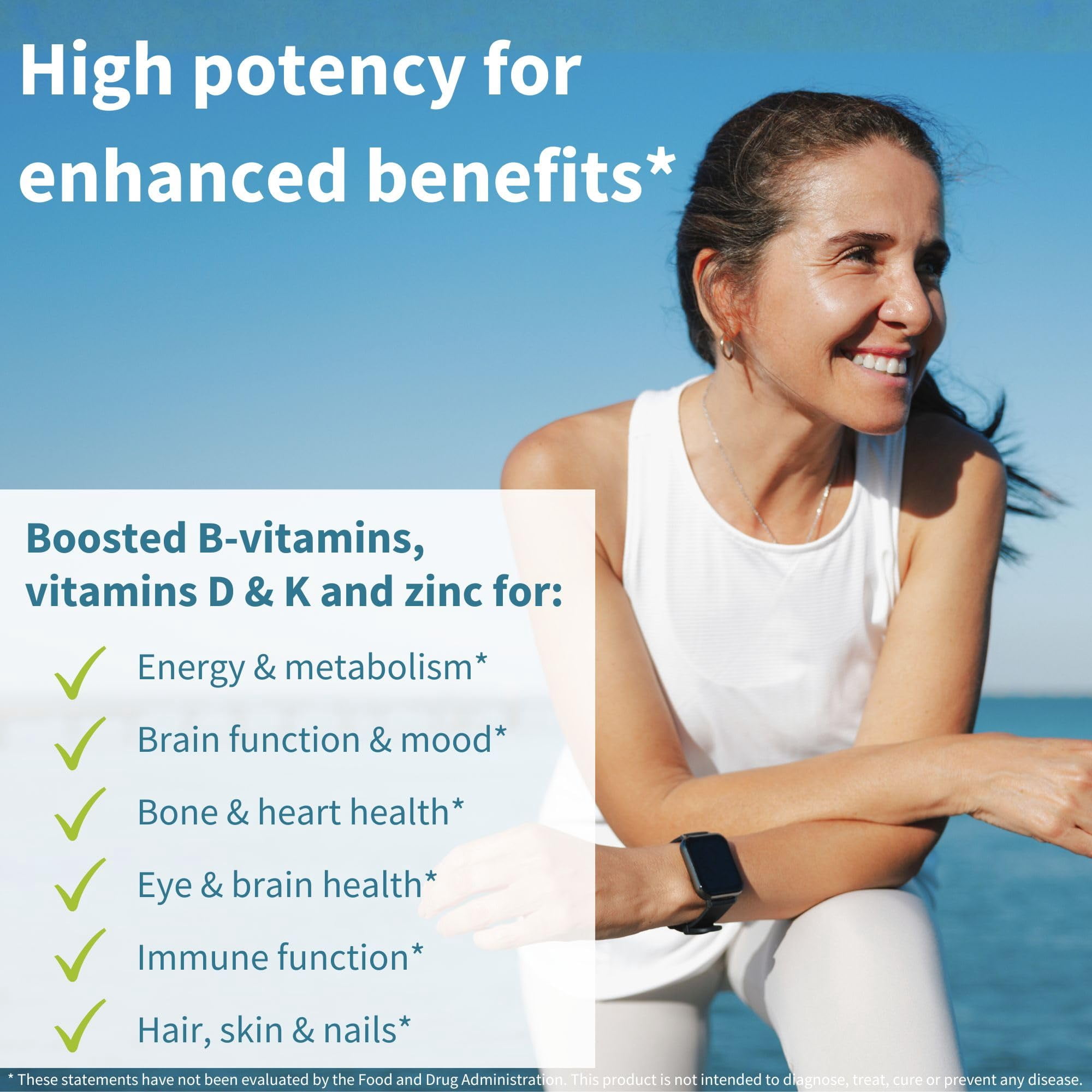 Igennus Methylated Women's 50+ Multivitamin with Calcium & Magnesium, Pure & Clean, All-Day Nutrient Delivery with High-Strength B-Vitamins,Antioxidant Support, Iron and Copper Free, 60 Vegan Tablets