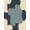 Charcoal Gray Beige, Pattern 14, variant on ODIKA 8'x10' Washable Area Rug Dirt Trapper Rectangular Border Repeating Network Entry Trapping for Dining Room, Large Office, Lounge, Non-Slip Chair-Friendly Mat