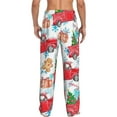 thumbnail image 3 of Daiia Watercolor Red Truck And Fir Tree Men's Sleep Pant with Pockets and Drawstring,Pajama Pants-Medium, 3 of 9