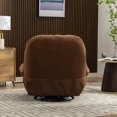 thumbnail image 6 of Smart Power Recliner Sofa with USB,270 Degree Swivel Leisure Single Sofa with Voice Control &Wireless Speaker,Sofa Chair with Hidden Arm Storage,Phone Holder for Living Room,Brown, 6 of 8