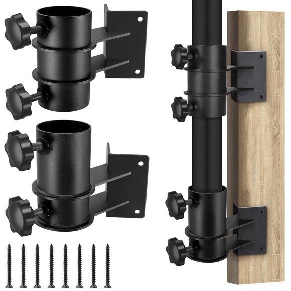 Pince d'Angle pour Parasol Support de Parasol de Terrasse 2 Pcs Pince de Fixation pour Parasol I Support de Parasol de Patio, Pince de Fixation pour Parasol de Terrasse