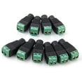 thumbnail image 2 of JacobsParts Female DC Power Jack Screw-on Wire Connector 5.5mm x 2.1mm for 12V/24V LED Strip and Electronics (10 Pack), 2 of 3