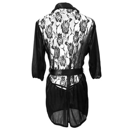 

Aayomet Plus Size Lingerie for Women Womens Silk Robe Satin Sets Nightgown Bride Wedding Kimono Gown Black XL
