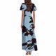thumbnail image 2 of WILLBEST Vestido Casual De Verano Para Mujer, Vestido Vintage De Longitud Media Con Estampado Floral, Manga Corta, Cuello En V, Primavera 738, 2 of 3
