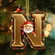 thumbnail image 3 of Decoraciones de Árbol de Navidad 26 Letras Colgante Ornamentos Personalizados para la Decoración Del Hogar, 3 of 3