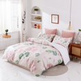 thumbnail image 2 of 3D Watercolor Leaves Floral Pattern Quilt Cover Set Ropa de Cama Set Funda Nórdica, 2 of 8