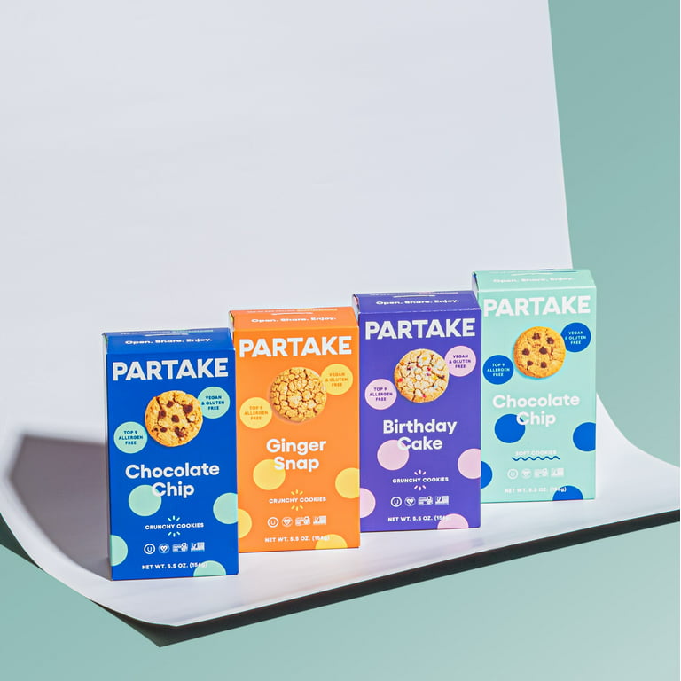 Partake Foods Crunchy & Soft-Baked Vegan Cookies – Delicious 3 Box Cookies  Variety Pack