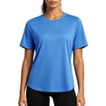 thumbnail image 2 of NELEUS Womens Workout Tops UPF 50+ Short Sleeve Shirts for Athletic Yoga Running Loose Fit Quick Dry T-Shirts,Light Blue,US Size M, 2 of 5