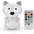 thumbnail image 1 of Luz Nocturna Para Dormitorio Infantil, Luz Nocturna De Zorro Multicolor Con Control Remoto Y Atenuación Táctil, Luz Nocturna Led Recargable Con 9 Colores, 1 of 5