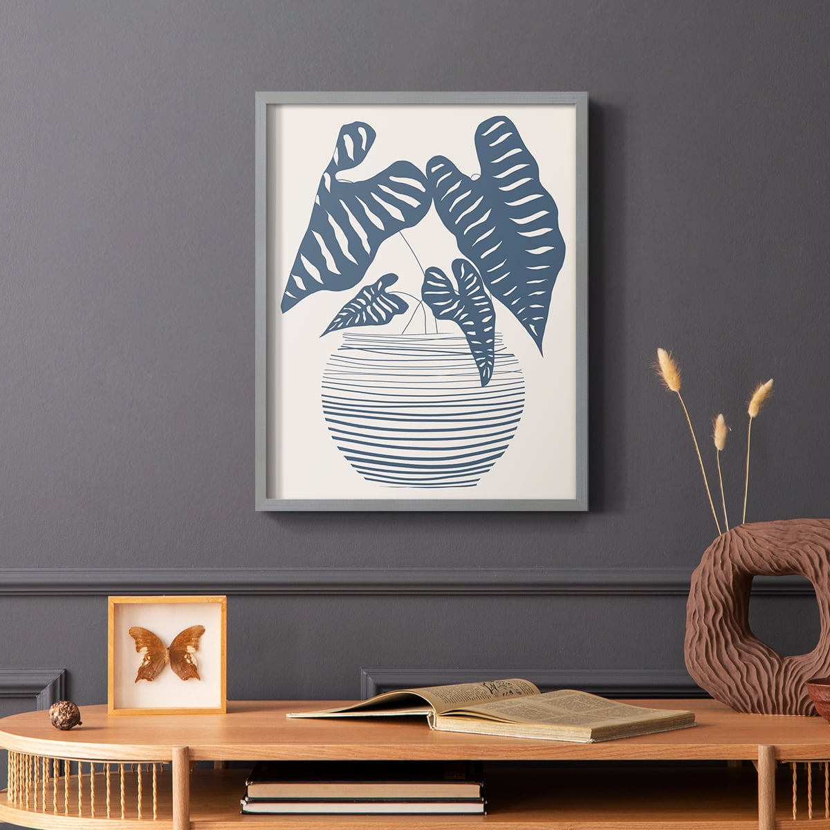 Wired in Monochrome I Framed Print - Solid Wood in Single Picture Frame Solid Wood 2 Framed Print