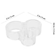thumbnail image 2 of OULII 4 Pcs Protecteur de Poignée de Porte Rond en Silicone Transparent pour Protection Murale, 2 of 8