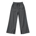 thumbnail image 7 of Levmjia Women Wide Leg Corduroy Pants High Waisted Drawstring Lounge Pants with Pockets Solid Color Casual Long Trousers, 7 of 7