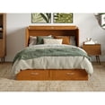 thumbnail image 5 of Hamilton Solid Wood Full Murphy Bed Chest w/Mattress and Storage in Light Toffee, 5 of 10