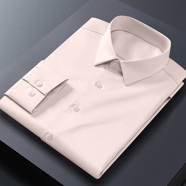 3x dress shirts Comfort Stretch Non-Iron Solid Dress Shirt With Contrast Trim