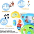 thumbnail image 5 of Toddler Steering Wheel Toy, Turn and Learn Driver Toy with Light and Sound, Role-Play Toy for Baby, 5 of 7