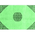 thumbnail image 1 of Ahgly Company Indoor Rectangle Abstract Emerald Green Modern Area Rugs, 2' x 4', 1 of 4