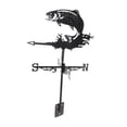 thumbnail image 2 of Wind Vane Decoration Rotating Windmill Stainless Steel Spray Paint Roof Garden Indicator Needle Decoration, 2 of 6