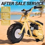 HOVERHEART Gas Mountain Bike, 105cc 4-Stroke Gas Powered Off Road Motorcycle (Model-MB0001) with Led Lights, Disc Brake, Max Load 200Lbs, Up to 30Kph, NO OIL MIX REQUIRED