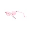 thumbnail image 4 of Mod Womens Thick Plastic Oval Hippie Horn Rim Sunglasses Pink, 4 of 4