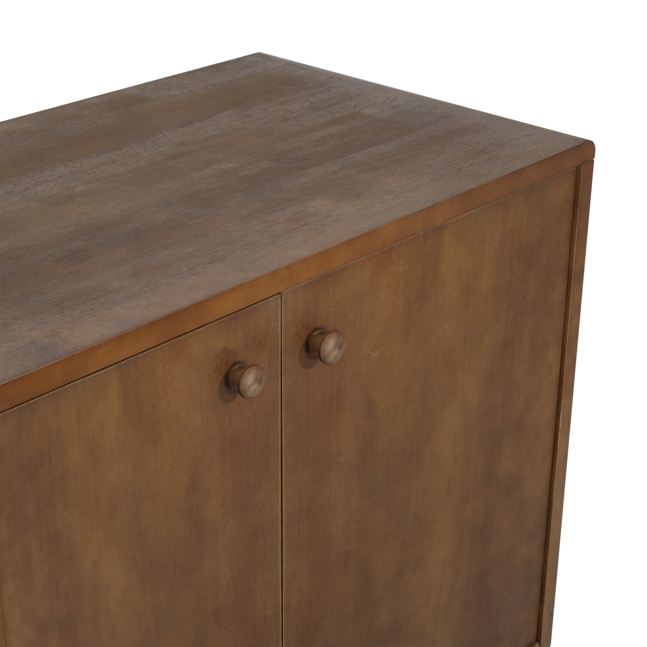 Christopher Knight Home Modern Scandinavian 4-Door Sideboard, Storage Cabinet with Adjustable Shelves, Brown