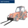 thumbnail image 3 of DWVO 46" Quick Attach Pallet Forks Attachment Skid Steer Forks Tractor 2600 lbs Capacity for Loaders Quick Attach Mount Fork, 3 of 7