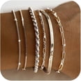 thumbnail image 1 of Delicadas pulseras de plata para mujer, conjunto de joyas de plata de ley 925 a la moda para pulseras de mujer, 1 of 4