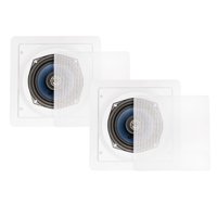 Blue Octave LS52 In Wall or In Ceiling Speakers Home Theater 2-Way Square Speaker Pair