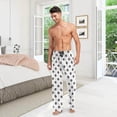 thumbnail image 7 of GZHJMY Lovely Dog Claw Mens Pajama Pants, Comfortable and Soft Men&nbsp;Pajama&nbsp;Bottoms with Pockets and Drawstring, Christmas New Year Birthday Father's Day, 7 of 7