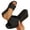 Black, variant on Women Lace Wedge Mules Open Toe Backless Cushioned Footbed Plus Size Spring Summer Elegant Shoes,Black