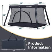 Pamo Babe Travel Playard for Toddler, Lightweight Portable Baby Playpen for Travel