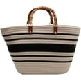 thumbnail image 1 of LHSHID Summer Beach Bag for Women Bamboo Handle Handbag Purse Soft Woven Tote Bag Handmade Beach Purse for Vacation, 1 of 6