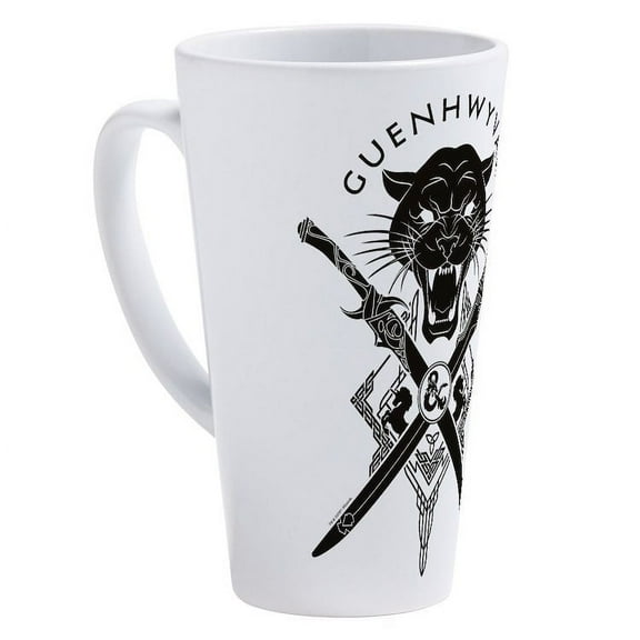 CafePress - Dungeons And Dragons Guenhwyvar - 17 Oz White Ceramic Latte Mug