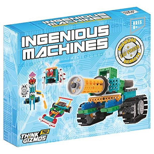 ThinkGizmos TG633 Ingenious Machines Remote Control Robotic Building Kit  For Kids with Batteries