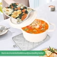thumbnail image 3 of Yayeee Pot Holders Kitchen Heat Resistant with Pockets 7"x9.8" Cotton Oven Cooking Hot Pads, Bright Floral, 3 of 7