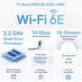 thumbnail image 2 of Sistema WiFi en malla TP-Link Deco AXE11000 Tri-Band 6E, paquete de 2, 2 of 7