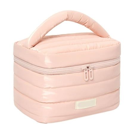 Makeup Bag Organizer Handbag Open Makeup Bag Large Capacity Makeup Bag Travel Makeup Bag Soft And Exquisite Makeup Bag Women s Makeup Bag