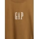 thumbnail image 3 of Sudadera GAP para Hombre con Logo, Cuello Redondo, Forro Polar, Marrón Palomino, Talla M, 3 of 4