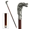 Design Toscano The Padrone Collection: Alligator Pewter Walking Stick