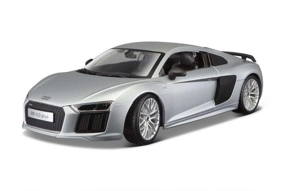 Audi R8 V10, Silver Maisto 36213SV 1/18 Scale Diecast Model Toy Car