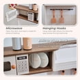 thumbnail image 4 of Teamson Kids Little Chef Normandy Wooden Play Kitchen with Modular Fridge, Sink, Oven & Pretend Play Accessories, White, 4 of 14