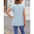 thumbnail image 3 of Cap Sleeve Tops for Women Summer Basic Tee Shirts Casual Loose Fit Tank Tops 2024 Fashion Shermie, 3 of 6
