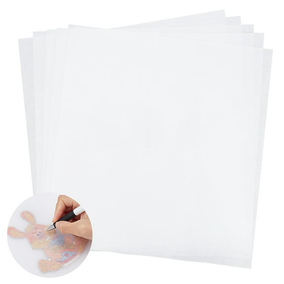 Stick and Stitch Embroidery Non-woven Water Soluble Fabric Wash Away Embroidery Stabilizer White 504x502x0.1mm