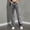 Gray wide leg jeans with pockets a1, variant on Cagogo Women's Jeans with Pockets Distressed Streetwear Denim Pants Casual Loose Long Jeans Trousers for Fashion Beach Travel, Light Blue S