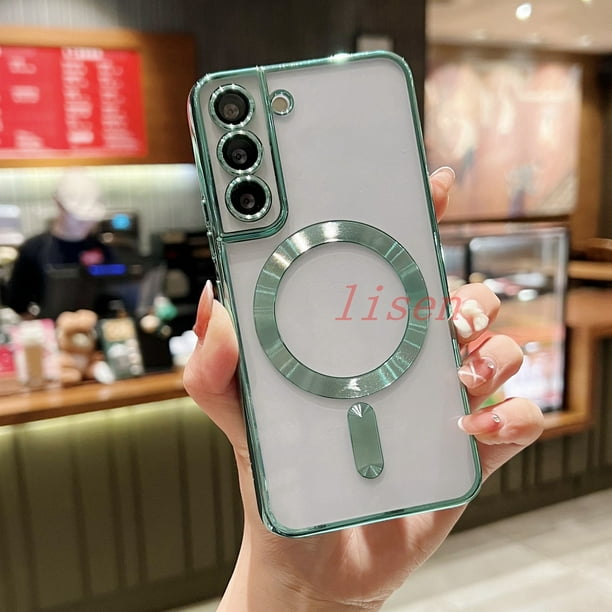 Funda Samsung S21 FE/S23/S22/21 Plus S21 Ultra Magnética Atracción Transparente Protectora Para Teléfono CXKA Gao Jiahui unisex