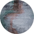thumbnail image 2 of Addison Rugs Mayfield Premium Machine Washable Transitional Abstract Blue Round Rug, 8' x 8', 2 of 6